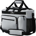MIER 30L Extra Large Soft Cooler Bag with Bottle Opener for Camping Beach BBQ Grocery Golf Leakproof Picnic Lunch Bag, Collapsible, Top Flip Lid, 45Can (Grey)