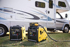Champion Power Equipment 4500-Watt Electric Start Dual Fuel RV Ready Portable Inverter Generator with Quiet Technology and CO Shield