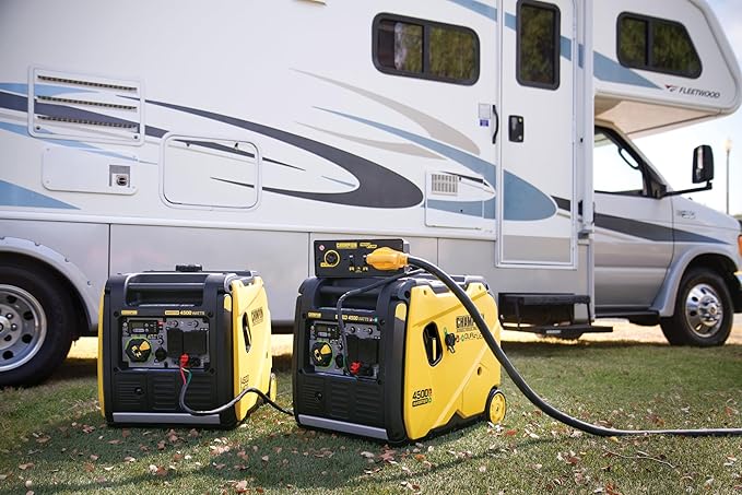 Champion Power Equipment 4500-Watt Electric Start Dual Fuel RV Ready Portable Inverter Generator with Quiet Technology and CO Shield