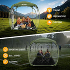 ARCTICSEA Thickened PVC Sports Tent - All-Weather Shelter Pod for 2-6 Person, Pop-Up Shelter, Instant Setup, Removable Top & Sealed Floor for Outdoor Events, Soccer, Rugby