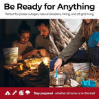 Legacy Food Storage 120 Serving Emergency Food Supply Bucket, 16 Entrees, 48,640 Total Calories, Shelf Stable Breakfast Lunch & Dinner, Freeze Dried Survival Meals for MRE Camping, Hiking, Prepping