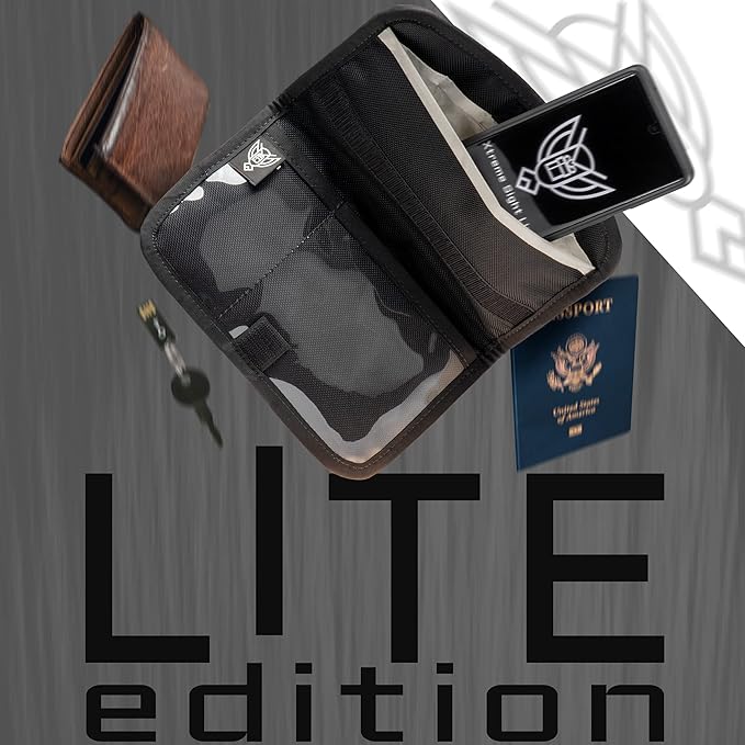 Xtreme Sight Line ~ AQUA RT Large Water-Proof Faraday Backpack/Small LITE Faraday Bag Combo ~ Tracking/Hacking Defense ~ Stone