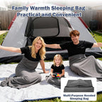 Sleep Pod for Deeper Sleep - Weighted & Cozy Wearable Blanket Hoodie, Home Camping Sleeping Bag, Anxiety Relief, Portable for Travel & Home Lounging
