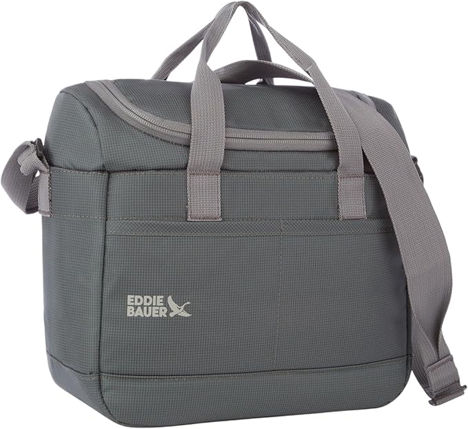 Eddie Bauer Cooler Bag | Insulated | Vacation | Travel | Camping | Tailgate | Beach | Picnic | Festival | Shoulder Carry | Top Handle - Rain