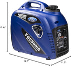 Ford 2500 Watt Gas Inverter Generator, Small Portable & Quiet, Home Use, Camping, Outdoor, CARB Compliant, Parallel Capability, Built Ford Tough, Generadores De Gasolina Silencioso, FG2500IS