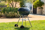 Megamaster 22" Heavy Duty Charcoal Barbecue Grill with Adjustable Air Vent, 354 SQ. In Cooking Area, Storage Rack, 2 Wheeled Portable Grill for Camping, Outdoor Cooking, and More - 810-23002