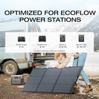 EF ECOFLOW 160 Watt Portable Solar Panel for Power Stations, 25% High Conversion Efficiency Foldable Solar Panel with Adjustable Kickstand IP68 Waterproof for Outdoor Camping RV, NextGen Version