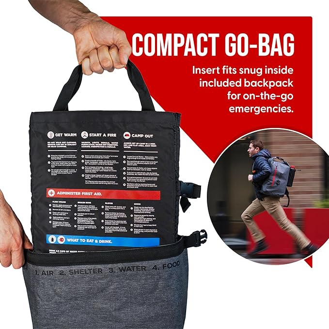 Uncharted Supply Co. Seventy2 Survival System – 72-Hour Emergency Go Bag with Gear for Home, Car, Evacuations, Power Outages & Natural Disasters