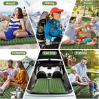 Sleeping Pad, Extra Thick & Ultralight Inflatable Sleeping Pad with Pillow, 30s Foot Pump, 3.54” Camping Mat for Comfort, Durable for Camping, Hiking, Backpacking