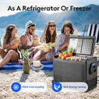 BODEGACOOLER 12 Volt Car Refrigerator, 61Quart (58L) Car Fridge WIFI APP Control, Protable Freezer -4℉-68℉, RV Electric Cooler 12/24V DC 100-240V AC for Outdoor, Truck, Van, Vehicles, Camping, Travel