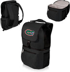 PICNIC TIME NCAA Florida Gators Zuma Backpack Cooler, Soft Cooler Backpack, Lunch Cooler, (Black)