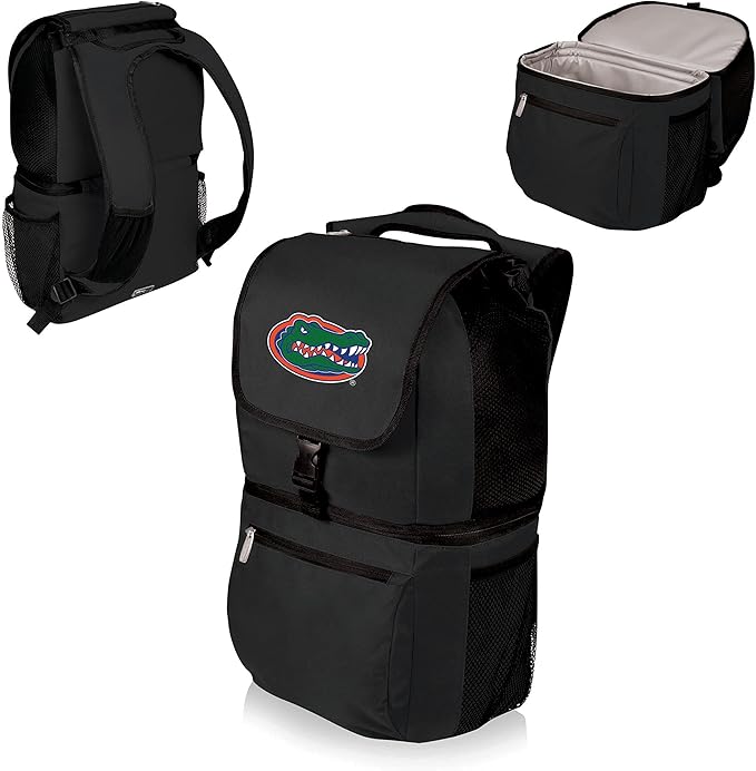 PICNIC TIME NCAA Florida Gators Zuma Backpack Cooler, Soft Cooler Backpack, Lunch Cooler, (Black)
