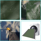 Waterproof Camping Tarp Lightweight Multifunctional Tent Footprint for Camping, Hiking Backpacking, Compact Tent Tarp Ground Sheet Mat for Ground or Under Tent（55.1" x 78.7" | Dark Green）
