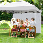 Joramoy Instant Canopy Sidewall 10×10 for Pop Up Tent, Waterproof Sunwall for Straight Leg Canopy with UV Protection, 1 Pack Side Panels Only(10×10, White)