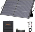 100W Portable Solar Panel N-Type 16BB,25% Efffciency Ultralight 7.98lbs Foldable Solar Charger for Jackery 300/EcoFlow River/Bluetti/Anker Solix, IP67 Waterproof for RV Camping Off-Grid