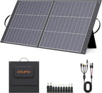 100W Portable Solar Panel N-Type 16BB,25% Efffciency Ultralight 7.98lbs Foldable Solar Charger for Jackery 300/EcoFlow River/Bluetti/Anker Solix, IP67 Waterproof for RV Camping Off-Grid