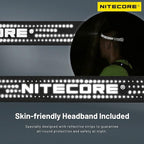 Nitecore NU33 700 Lumen Aluminum Headlamp Triple Light Sources USB-C Rechargeable Headlight Tag