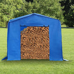 8' x 8' Outdoor Storage Shelter Shed, Heavy Duty Portable Shed Storage Shelter with Roll-Up Door, Large Steel Frame Garage Garden Shed for Backyard, Patio Lawn