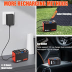 Takki 88.8Wh Portable Power Station Lithium Battery Small Generator Power Bank with 110V AC Outlet Battery Backup for Camping Home Use Emergency(Solar Panel Optional)