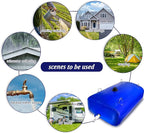 1890 L/500 Gallon Water Bladder Tank, Blue Portable RV Water Tank, Large Capacity Water Storage Bladder for Camping, Garden, Emergency, Outdoor Sports