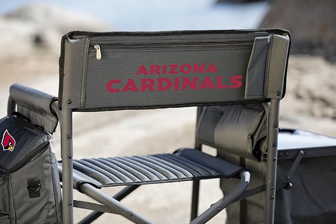 Picnic TIME NFL Unisex-Adult NFL Fusion Camping Chair with Side Table and Soft Cooler, Beach Chair for Adults, Lawn Chair