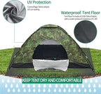 Sutekus Camping Tent Lightweight Backpacking Tent Camouflage Outdoor Equipment for Camping Hiking Biking Trip Upgraded Large Space