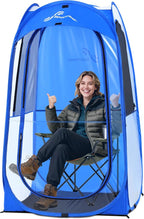 Sportneer Pop Up Sports Tent, 3-Side Clear TPU Transparent Shelter, All-Weather Warm Outdoor Bubble Pod with Instant Setup, Portable Wind & Rain Protection for Spectators, Parents & Kids (L/XL)