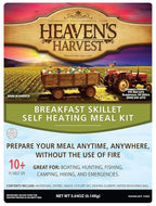 Heaven's Harvest Self-Heating Emergency Meal Kit (10 Year Shelf Life) — Tastier than MRE Meals & Ready-To-Eat in Minutes! Just add water to activate the “cooking” process. (Breakfast Skillet) (Single)