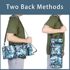 Golf Cooler Bag Plus Ice Pack Soft Sided Insulated Cooler Bag- Holds 6 Pack of Cans or 2 Wine Bottles - Grey Camo Golf Beer Sleeve Black Fits Discreetly in Golf Bags
