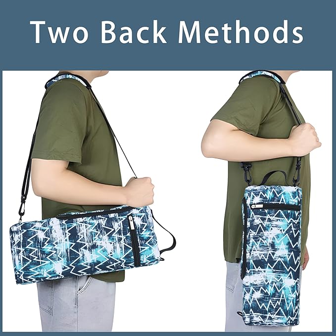 Golf Cooler Bag Plus Ice Pack Soft Sided Insulated Cooler Bag- Holds 6 Pack of Cans or 2 Wine Bottles - Grey Camo Golf Beer Sleeve Black Fits Discreetly in Golf Bags