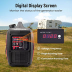 maXpeedingrods 2850 Watt Portable Inverter Generator,Gas Powered, EPA Compliant with CO Alarm, Compact and Lightweight for Outdoor Camping, RV Ready and Home