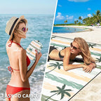 Beach Blanket Waterproof Sandproof Extra Large Beach Mat 79" X 83"/120"x108"for 1-8 Adults Quick Drying Durable Outdoor Picnic Mat for Beach Travel Camping Hiking