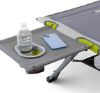 CORE Folding Camping Cot | Extra Wide Heavy Duty Camp Cot with Removable Side Table & Mesh Gear Loft | Folding & Portable Camp Bed with Carry Bag | Supports 300 lbs