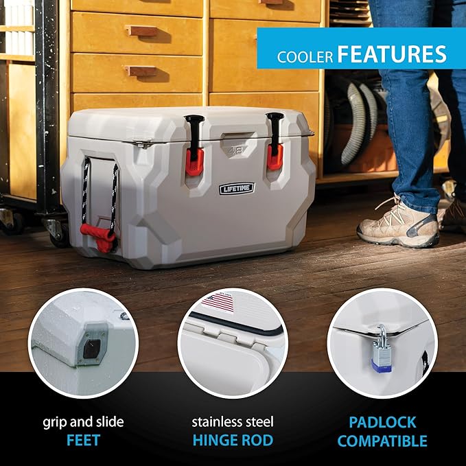 Lifetime Hard Cooler, High Performance Ice Chest