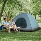 Outvita Camping Dome Tent, 1-4 Person Waterproof Windproof Easy Setup Spacious Family Tents with Carry Bag & Rain Fly for Hiking Backpacking Traveling Glamping Beach