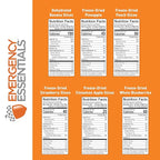 Emergency Essentials MEGA Fruit Kit | Freeze Dried & Dehydrated Fruit Variety | 119 Servings | Up To 30 Year Shelf Life | Apples, Strawberries, Blueberries, Peaches, Bananas, Pineapple