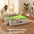 YENING Queen Size Air Mattress with Built in Pump Raised Inflatable Bed Heavy Duty Blow up Matressith Airbed 18 Inch Tall