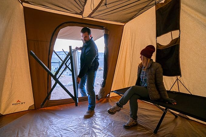 Teton Sports Canvas Tents, Tent for Family Camping in All Seasons, The Right Shelter for Your Base Camp, Waterproof