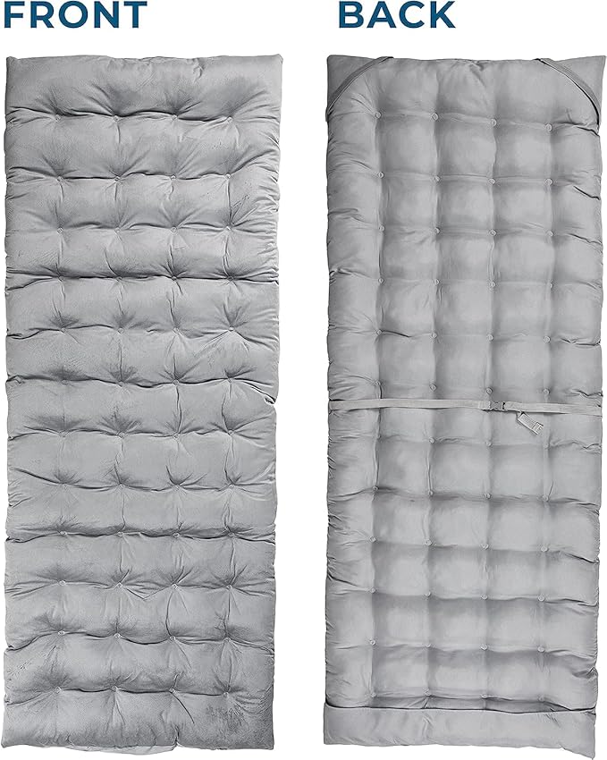 Zento Camping Cot Mattress Foam Pad for Adults – Thick Soft Ultra Comfort Sleeping Pad for Traveling Hiking Outdoor or Indoor Use – Lightweight Easy to Carry Foldable Waterproof Adult Cot Mattress
