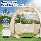 Alvantor Pop Up Screen House Gazebo with Mosquito Netting, Instant UV Resistant Sun Shelter for Patio & Backyard, Portable Canopy Tent for 2-10 Person