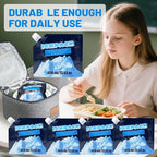 Reusable Ice Packs for Coolers - 5 Pack Freezable Gel Packs for Lunch Box, Camping, Picnic, Medical Cold Therapy - Leakproof & Long-Lasting Cold Storage