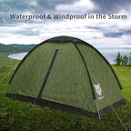 Night Cat Backpacking Tent with Inflatable Double Sleeping Pad Double Sleeping Bag for 2 Persons Camping Combo Set
