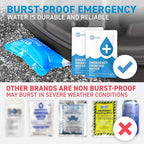 Earthquake Kit - 72 HRS Essential Emergency Survival Kit, Heavy Duty 72 Hour Bug Out Bag Survival Kit for Earthquake, Hurricane, Tsunami - Include Emergency First Aid Kit, Water, Food (Black 3P)