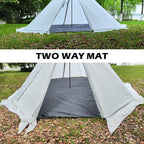 TRIWONDER Camping Tarp Waterproof Tent Footprint Hammock Rain Fly Cover Ground Cloth Small Lightweight Tent Floor Mat Camp Shelter Canopy for Hiking Backpacking Outdoor (Grey - XL)