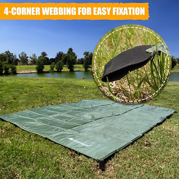 Foam Sleeping Pad for Camping - AYAMAYA Foldable Camping Mattress for 1/2/3/4/5/6 Person, Extra Thick Waterproof Tent Footprint Inner Camping Mat for Outdoor Backpacking Hiking Picnic Camping