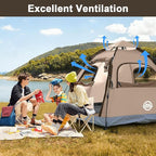 ADSMART Instant Tents for Camping 2/3/4/5 Person Tent Waterproof Easy Setup Sets Up Backpacking Tents with Carry Bag for Outdoor Hiking