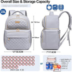 Lunch Backpack Insulated Coolers Backpacks - Lunch Bag for Women Double Decker Lunch Box, Leakproof Lunchbag Large Lunchbox Back Pack Lunch Cooler Bag for Picnic Beach Camping Work