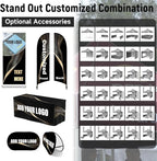 Custom Canopy Tent 10x10 with Logo, Personalized Pop Up Vendor Tent Business Tents for Trade Show Marketing Events | Nano Fabric Water Repellent Heavy Duty (Customized Canopy Confiquration)
