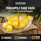 Ready Hour Freeze-Dried Pineapple Case Pack – Emergency Snack, Tropical Fruit, Long-Term Storage, Bulk Survival Food, Prepper Pantry Essential – 32 Servings (4 Pouches)
