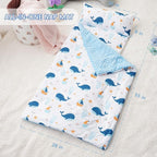 Bunnikins & Clover Toddler Nap Mat with Removable Pillow, Nap Mats for Preschool, Easy Clean Toddler Nap Pad for Kindergarten, Kids Sleeping Bag for Travel Camping
